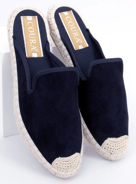Espadrile negre cu călcâiul deschis