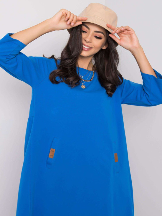 Rochie albastră închisă lejeră