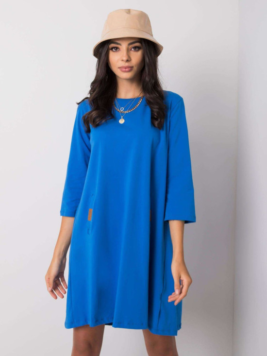 Rochie albastră închisă lejeră