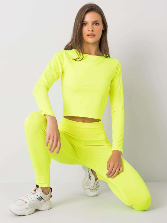 Compleu sportiv damă galben fluo