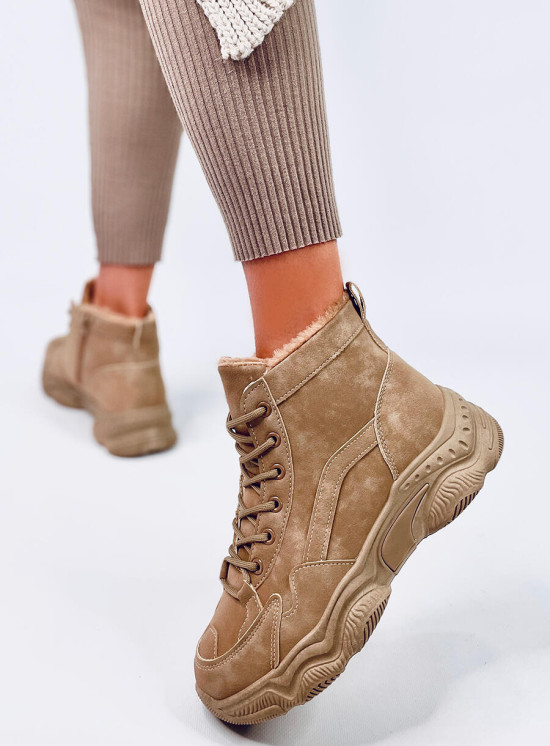 Ghete bej îmblănite pentru iarnă