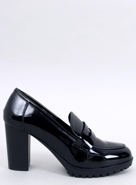 Pantofi/mocasini de damă cu toc negri