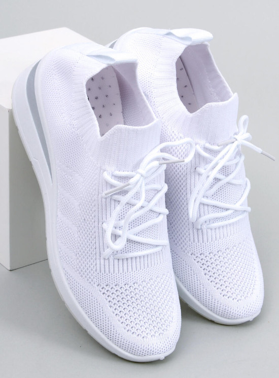 Adidași cu toc ascuns albi
