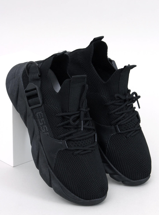 Adidași negri din material textil