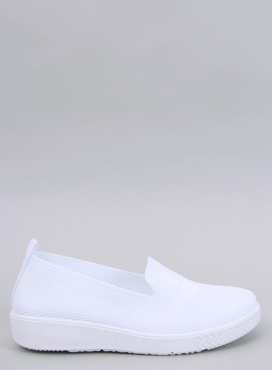 Teniși slip-on înălțați albi