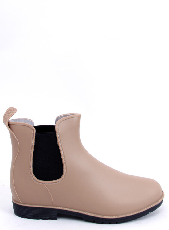 Botine de ploaie de damă bej închis