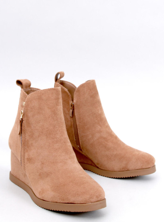 Cizme maro camel cu toc plin