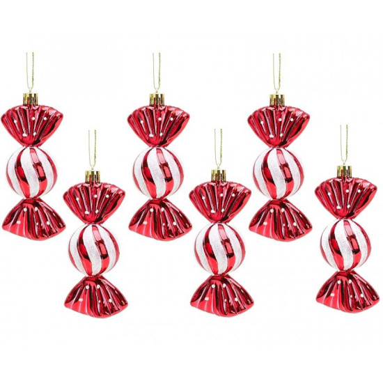 Decorațiuni de Crăciun - bomboane 6 buc