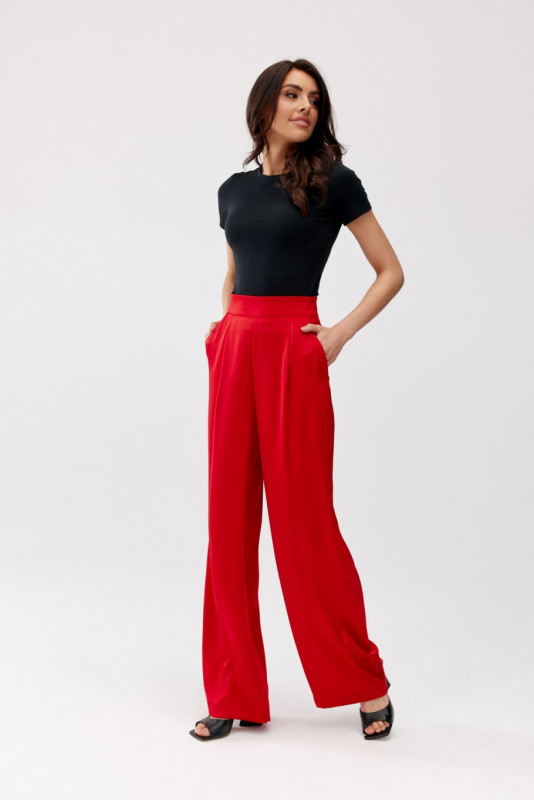 Pantaloni eleganți roșii Elsa