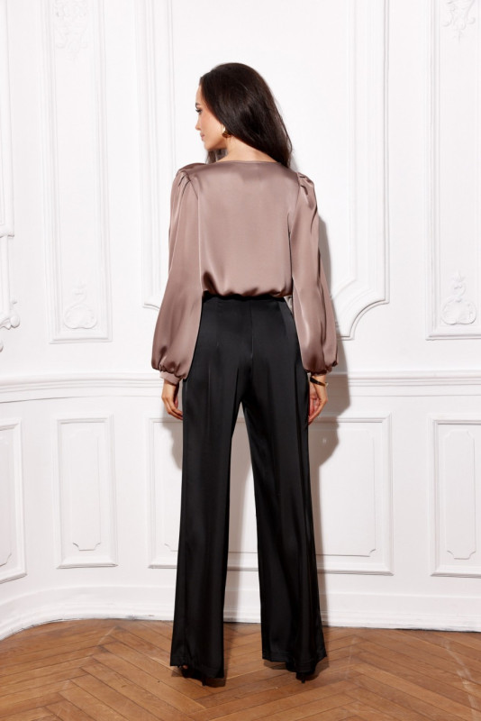 Pantaloni eleganți negri Elsa
