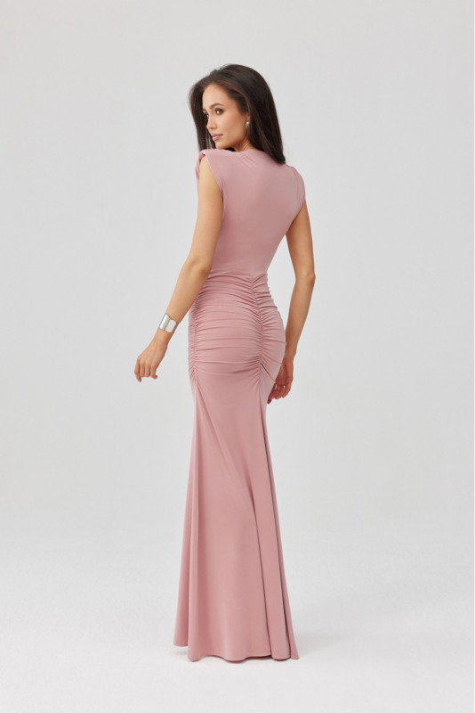 Rochie maxi roz Noelia
