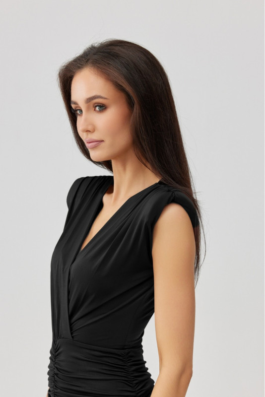 Noelia – rochie maxi neagră