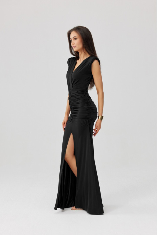 Noelia – rochie maxi neagră