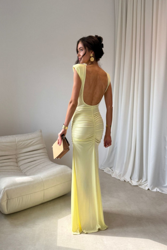 Rochie maxi galbenă Aurelia