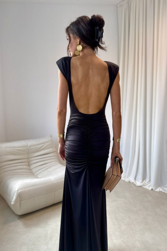 Aurelia – rochie maxi neagră