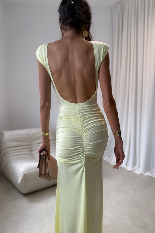 Rochie maxi galbenă Aurelia