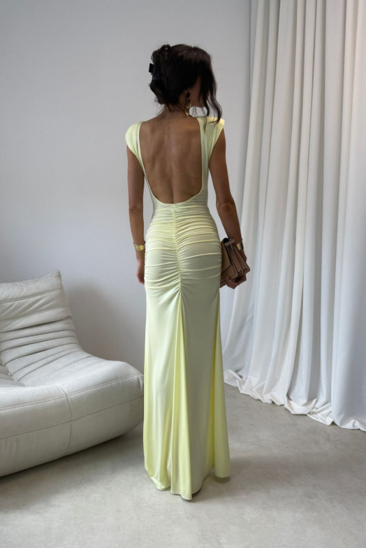 Rochie maxi galbenă Aurelia