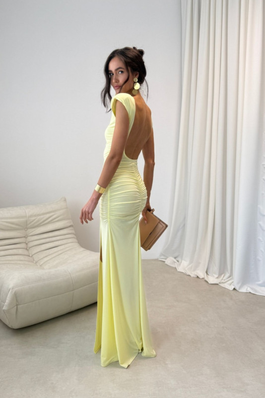 Rochie maxi galbenă Aurelia