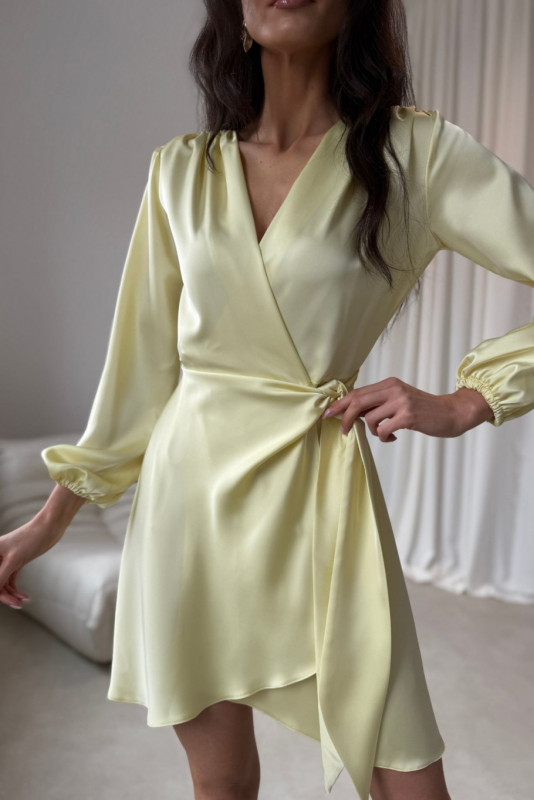 Rochie mini galbenă petrecută