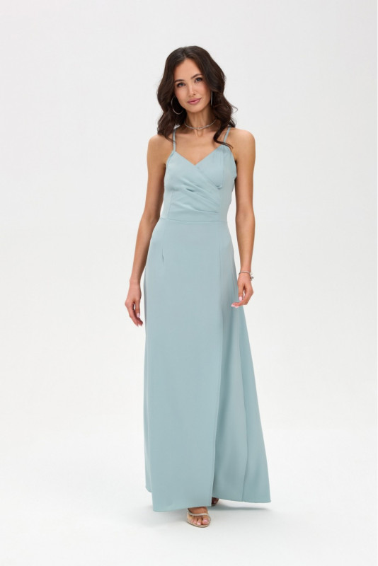 Rochie maxi Liviana în culoare mentă