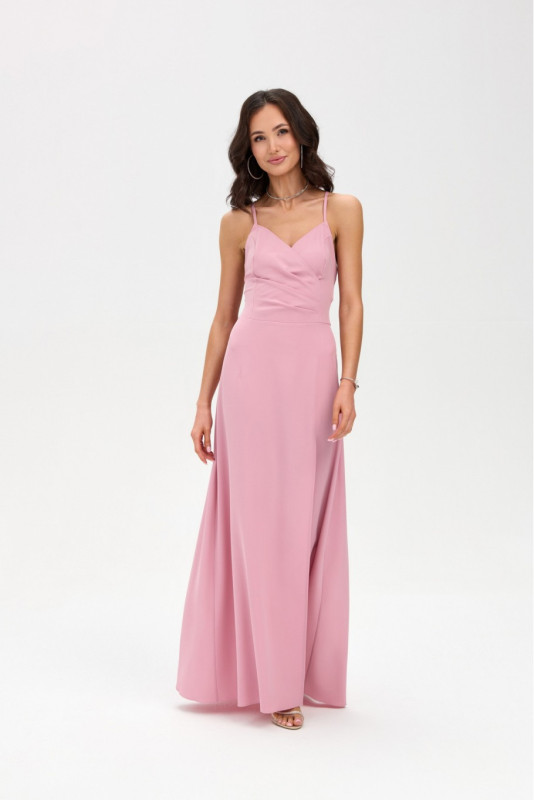 Liviana – rochie maxi roz