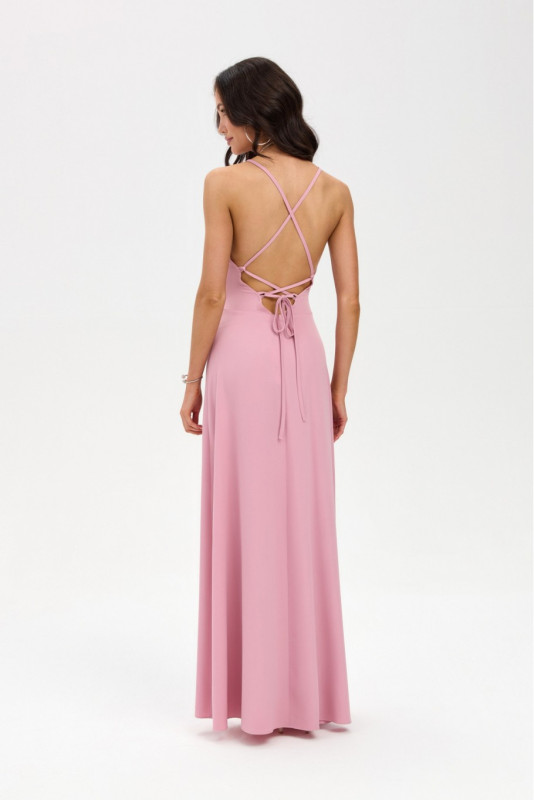 Liviana – rochie maxi roz
