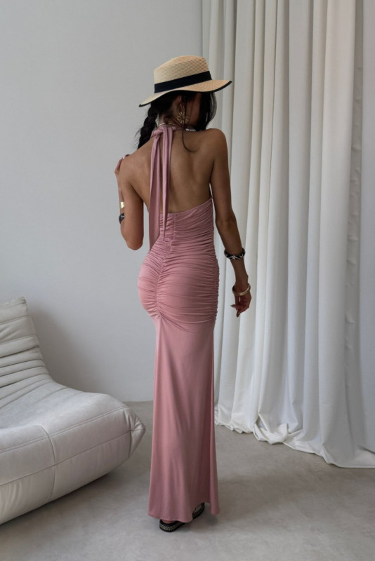 Adeline – rochie maxi roz