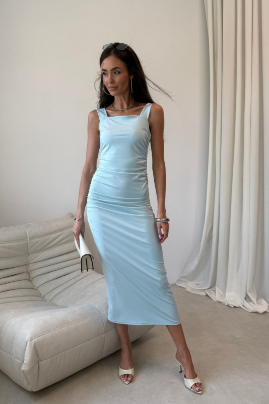 Rochie midi în culoare mentă
