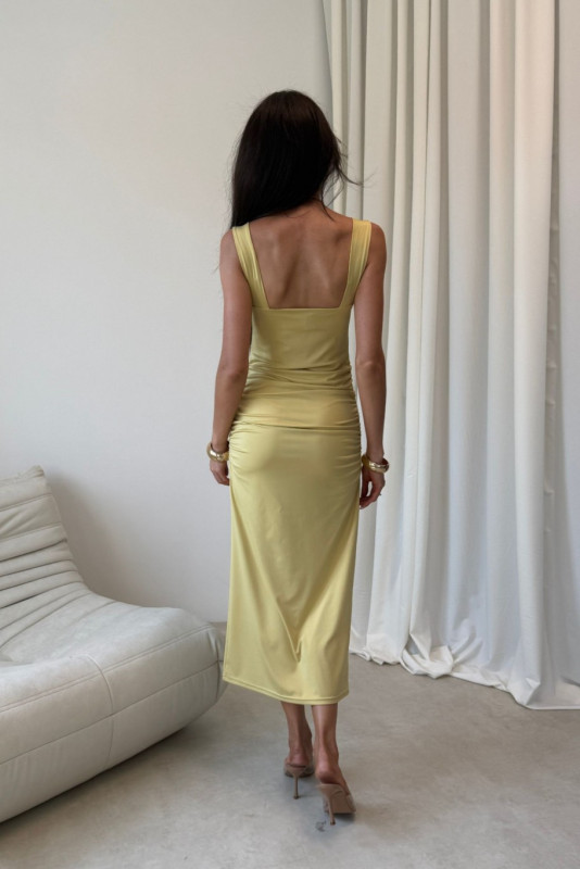 Rochie midi Zoya galbenă