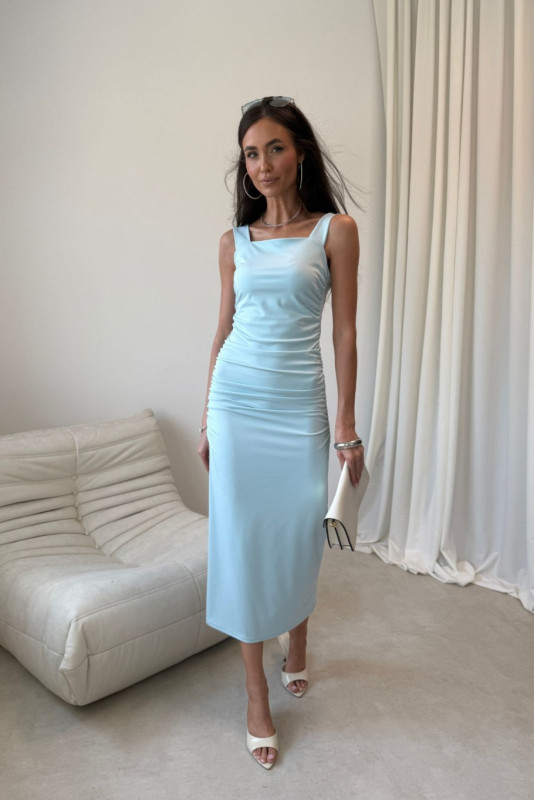 Rochie midi în culoare mentă