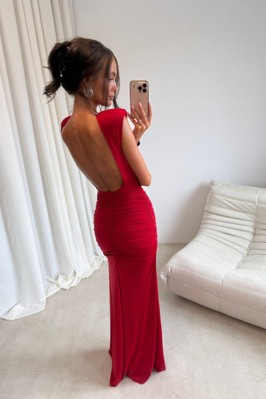 Rochie maxi roșie Aurelia