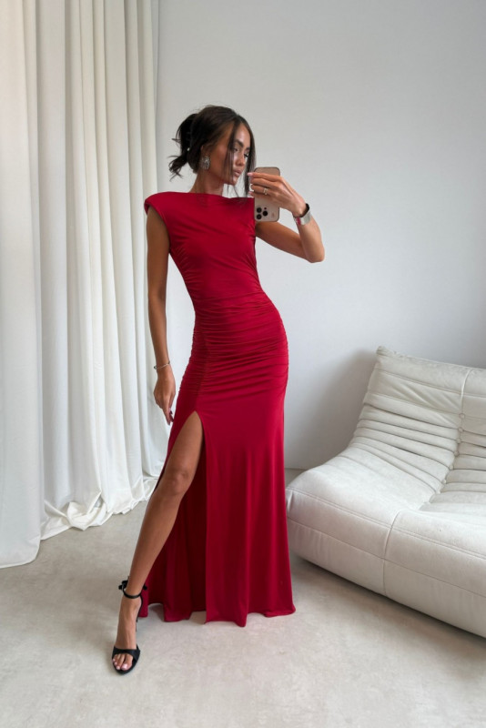 Rochie maxi roșie Aurelia