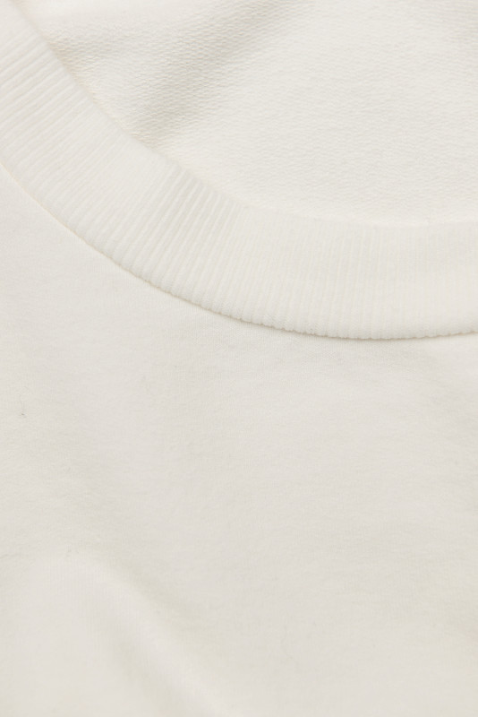 Rochie tip hanorac alb-crem