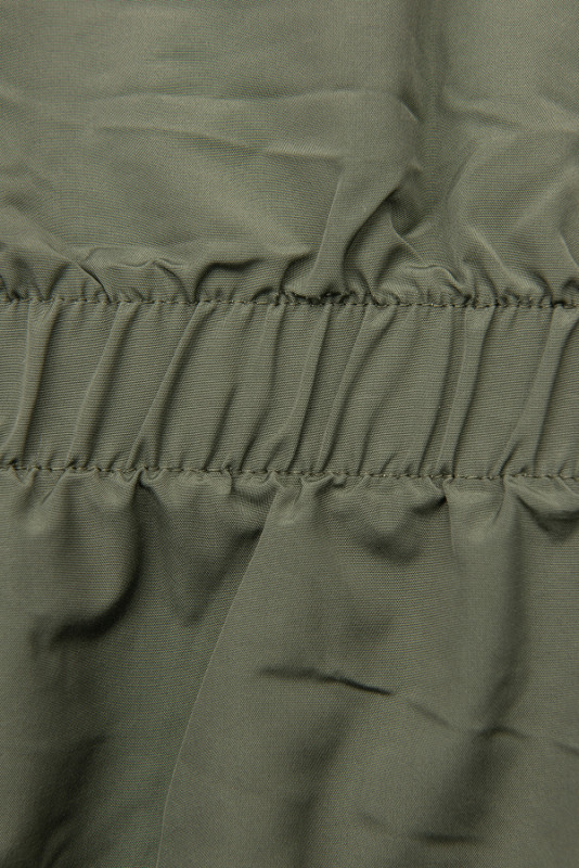 Parka de primăvară-toamnă reversibilă kaki/negru