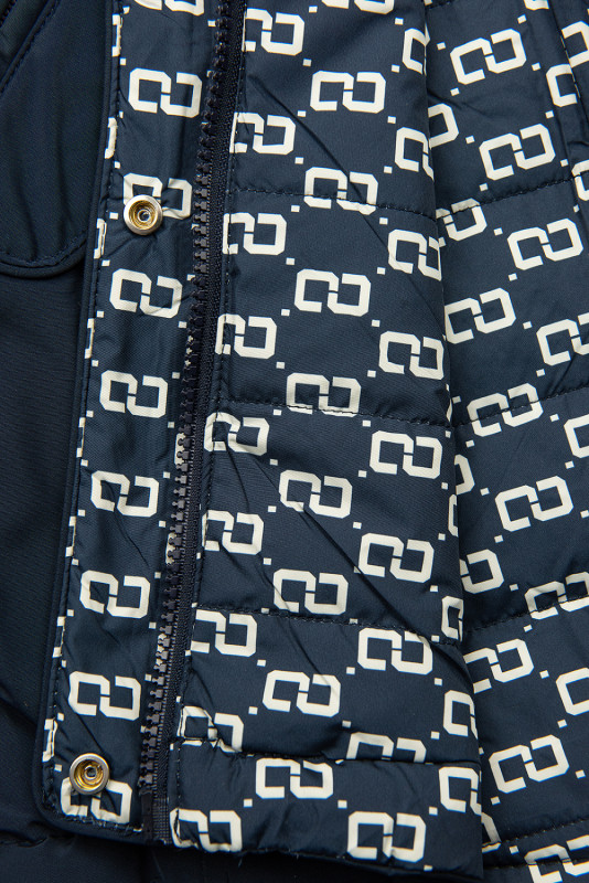 Parka de primăvară-toamnă reversibilă bleumarin
