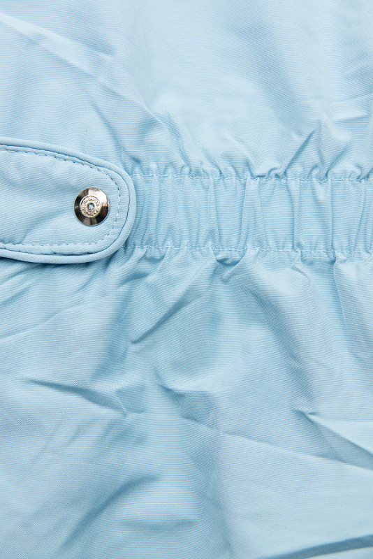 Geacă reversibilă cu elastic în talie baby blue/albastru închis