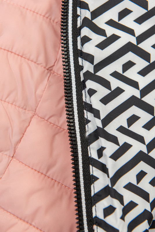 Geacă ușoară reversibilă roz