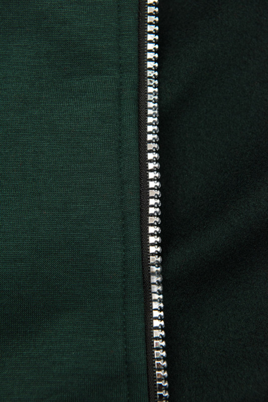 Hanorac prelungit sport verde smarald