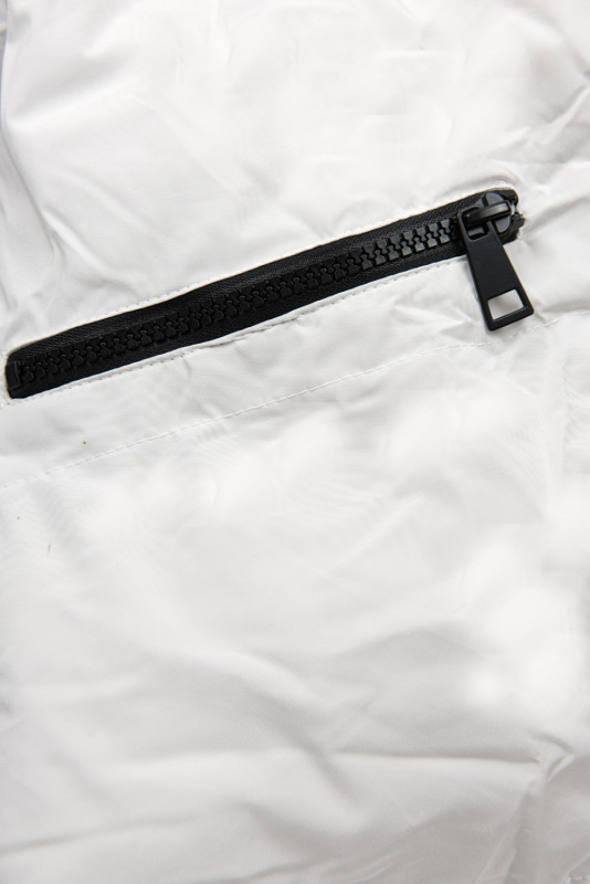 Geacă lungă albă de iarnă