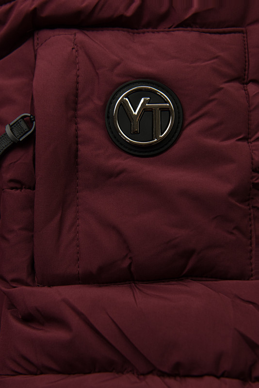 Geacă de iarnă cu glugă EVEREST vișinie