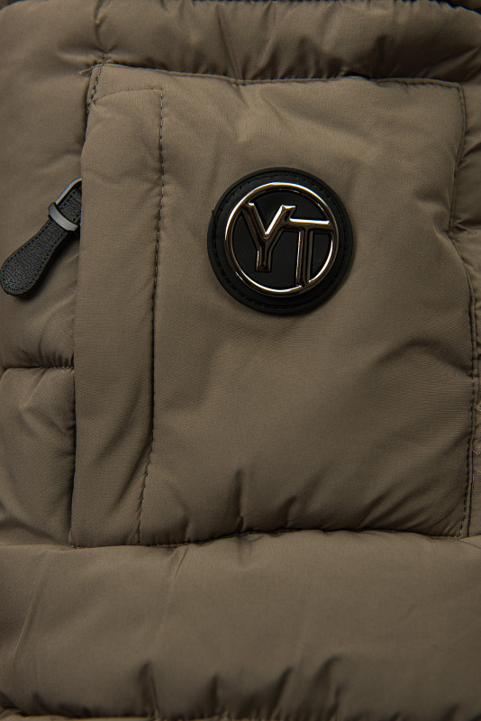 Geacă de iarnă cu glugă EVEREST maro