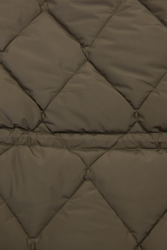 Jachetă de iarnă matlasată pentru femei, khaki