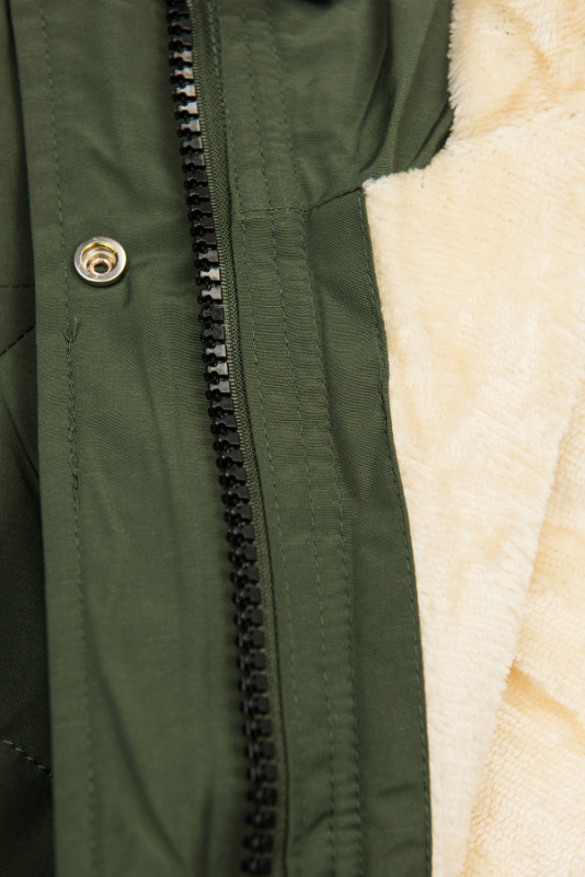 Geacă de iarnă kaki-bej