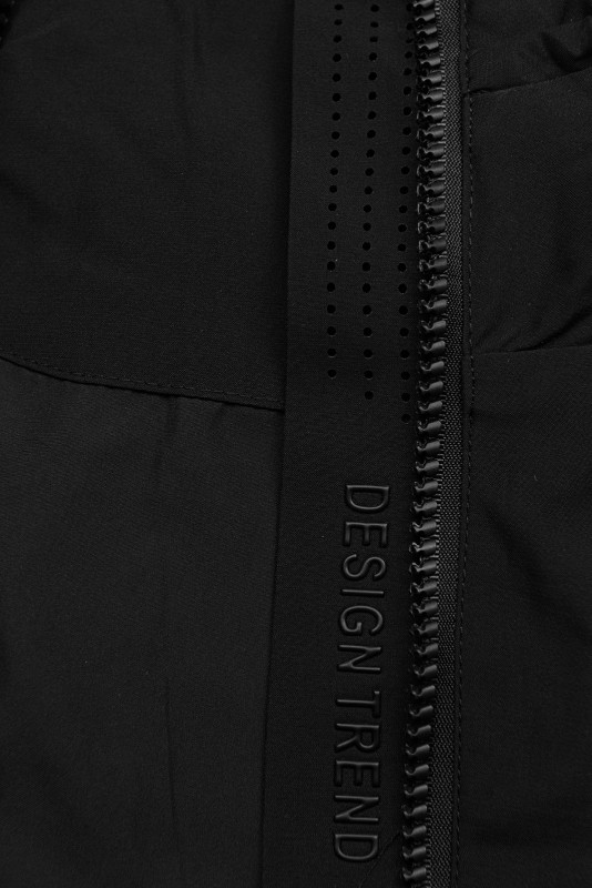 Geacă de tranziție pentru damă cu glugă - Neagră