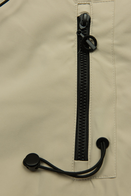 Geacă de tranziție pentru damă cu glugă - Bej