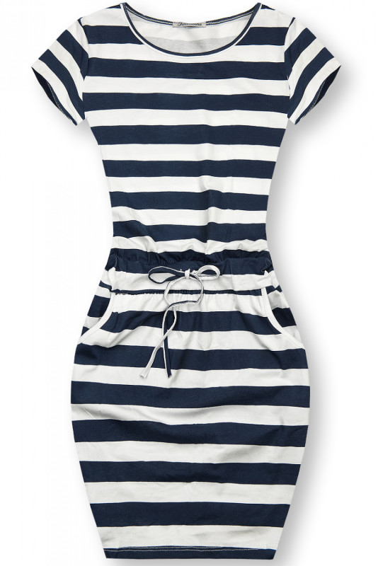 Rochie din bumbac cu dungi X.