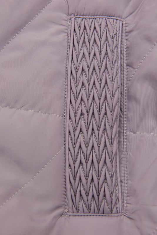 Geacă matlasată de primăvară pentru damă violet deschis