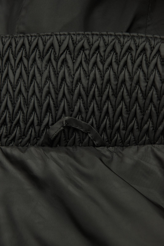 Geacă matlasată de primăvară pentru damă neagră