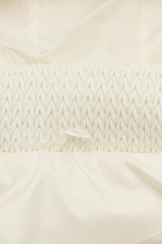 Geacă matlasată de primăvară pentru damă ecru