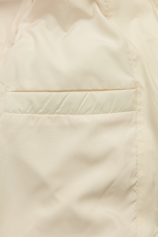 Geacă matlasată de primăvară pentru damă ecru
